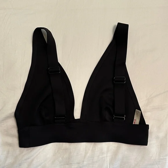 Free People Erin Scuba bralette S Black - Picture 2 of 8